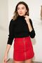 Turtleneck Knitwear Sweater - BLACK