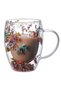 Special Production Dried Flowers Stylish Durable Glass Mug Cup Gift Cup with Handle 250 ml - 4