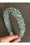 Bym189 Natural Stone Water Green Thick Model Hair Accessory Crystal Engagement Wedding Evening Dress Women's Hair Crown - 3