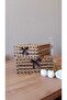 Decorative Natural Wicker Jute Rope Woven Basket with Napkin Holder Corner Set of 2