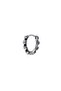 Skull Design Hoop Gothic Thin Design Skull Stainless & Tarnish Resistant 316L Steel Earrings
