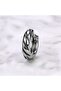 Striped Modern Ring Design Stainless & Tarnish Resistant 316L Steel Unisex Earrings - 4