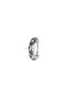 Star Embroidered Sports Style Hoop Unisex Stainless & Tarnish Free 316L Steel Earrings - 5