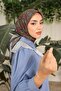 وشاح قطني ناعم بنمط البوصلة