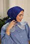 وشاح قطني ناعم بنمط البوصلة