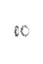 Punk Spike Motif - 316L Steel Earrings, Aggressive Snap and Stainless Hoop