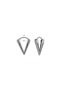 Mini Triangle Spike Small High Polishing Stainless & Tarnish Resistant 316L Steel Unisex Earrings - Small Size - 3