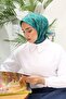 وشاح قطني ناعم بنمط البوصلة