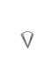 Mini Triangle Spike Small High Polishing Stainless & Tarnish Resistant 316L Steel Unisex Earrings - Small Size