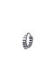 Striped Slanted Ring Design Tarnish & Rust Resistant 316L Steel Gothic Earrings
