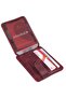 Men's Leather Card Holder Wallet, Handmade and Slim Design, Credit Card Holder Wallet, Burgundy. - 3