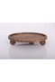 Wooden Presentation Rack Standing Presentation Rack Wooden Walnut Color