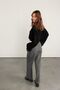 Belt Detailed Palazzo Trousers Gray - 6