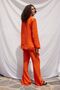 Oversize Linen Blazer Jacket Orange - 5