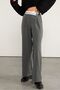 Belt Detailed Palazzo Trousers Gray - 4