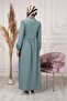 Waist Rope Detailed Hijab Dress - 2
