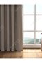 Beige Blackout Curtain, Light-Blocking Sunshade, Pleatless, First Quality, Single Panel Drapery - 3