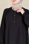 Shirt Collar Buttoned Front Loose Aerobin Dress Hijab Dress Mother's Dress Prayer Dress - 6