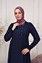 فستان حجاب مريح للاستخدام اليومي بأزرار جانبية - 6