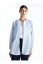 LCW Modest - Hooded Striped Oversize Women's Tunic Shirt
