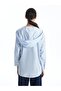 LCW Modest - Hooded Striped Oversize Women's Tunic Shirt - 6
