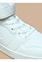 Panelled High-Top Sneakers with Hook and Loop Closure - 4
