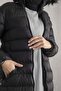 Puffer Jacket with Hooded Feathers Black - 5