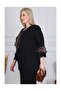 Black Leopard Chiffon Flares Flounce Blouse - 4