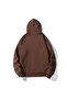 Oversize Plain Hooded Sweatshirt - 2