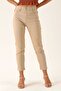 Penolope Women's High Waist Mom Jean - 1121 Beige - 3