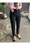 Penolope Women's Lycra-Free Premium Mom Jean Black - 3