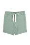 Baby Boy Pocketless Lace-Up Shorts-Green