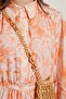 SOFT FLORAL LINEN DRESS - ORANGE - 5