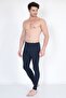 Shardonlu Thermal Underwear |   Unisex Cotton Thermal Tights Navy Blue - 4