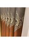 Stone - Red Panel Background Curtain, Luxury Patterned Curtain, a Quality, Blackout 1*3 Tight Pleat, (Single Panel) - 4