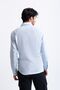 Natural Linen Blue Men's Shirt - 4