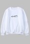 Unisex Oversize Long Sleeve Ataturk Printed Crew Neck Hoodless Sweatshirt Cotton - 5