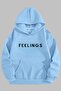Unisex Hoodie Oversize Long Sleeve Intense Feelings Printed Hooded Sweatshirt Oversize Cotton - 3