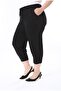 Large Size Soft Textured, Elastic Waist, Narrow Leg, Baggy Trousers - 6
