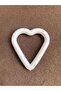 10 White Heart Rings - Fiber Macrame, 4.5 Cm Width and 5.5 Cm Length