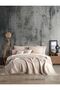 Mink Colored 4 Layer Muslin 100% Cotton Single Bedspread/Pike 160X240Cm - 4