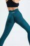 Green Ruched Hip and Extra Push Up Seamless High-Waist Hip Shaping Leggings - 3