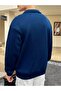 Half Zipper Sweatshirt Basic Regular Pattern - 2