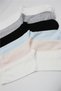 Women's Colorful Plain Cotton Socks, 6-Pack - 4