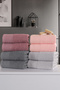 Sıla 8-Piece Boxed 50x90cm Cotton Towel Set | Towel | Towel & Towel Set | Dowry | Hand & Face Towel