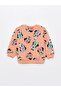Crew Neck Long Sleeve Minnie Mouse Printed Baby Girl Sweatshirt and Tights 2-Piece Set - 4