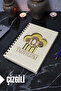 Kitchen Themed Wooden Cover Notebook - Lined Recipe Book - Agenda - School Notebook (A5 - 120 Pages)