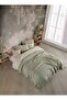 Sage Green 4-Ply Multi Muslin 100% Cotton Double Bedspread/Piqué 230x250 Cm King Size