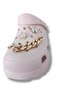 Women's Slippers with Stone Emojis, Sandals with High Soles - 4