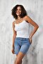 White Thin String Strap Cotton Basic Undershirt 27274